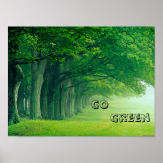 A Go Green Poster