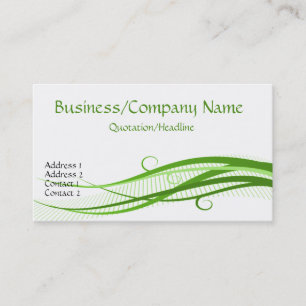 A grama verde acena cartões de visitas