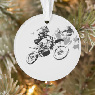 A Grande Corrida - Ornamento de Motocross Racers