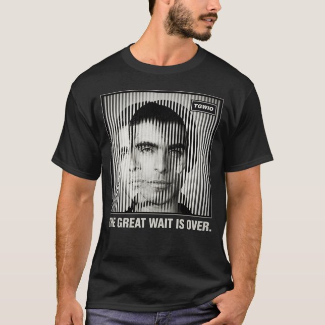 A GRANDE ESPERA ACABOU - Camiseta da Banda Oasis (Frente)