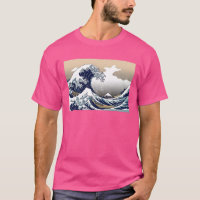 A grande onda fora da camisa de Kanagawa