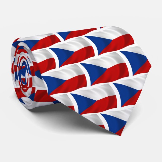 A Gravata da Bandeira da República Tcheca (Rolled)
