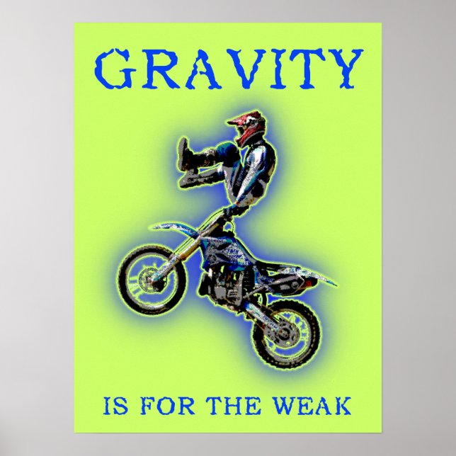 A Gravidade é Para os Fracos Poster de Motocross d (Frente)