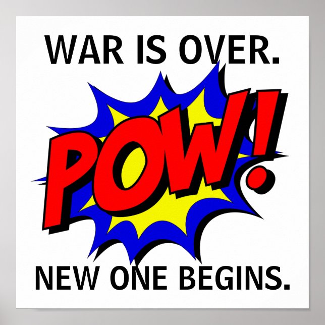 "A Guerra acabou" Poster (Frente)