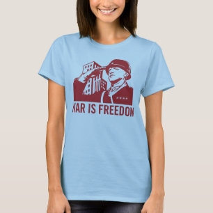 A guerra é t-shirt da liberdade