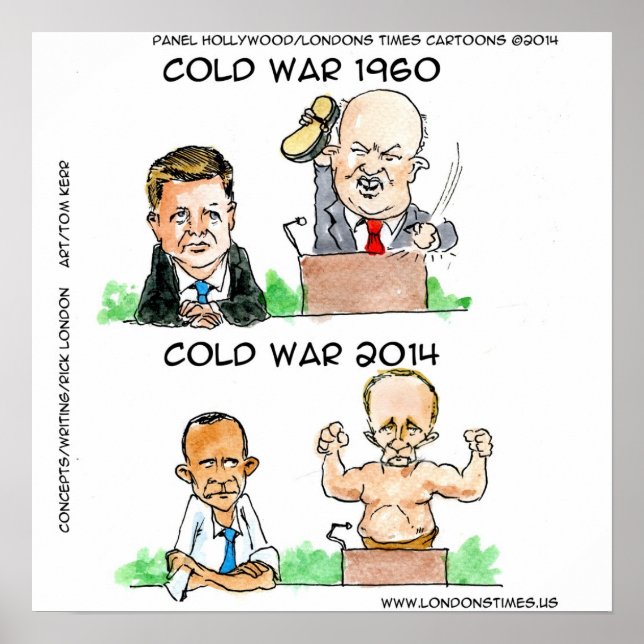 A Guerra Fria Ucrânia, Rússia e EUA, Poster engraç (Frente)