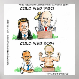 A Guerra Fria Ucrânia, Rússia e EUA, uma Poster 