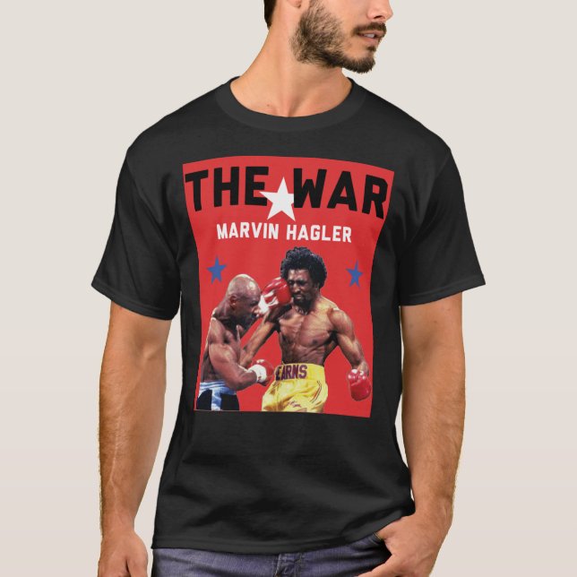 A guerra Hagler contra Hearns Essentials T-Shirt (Frente)