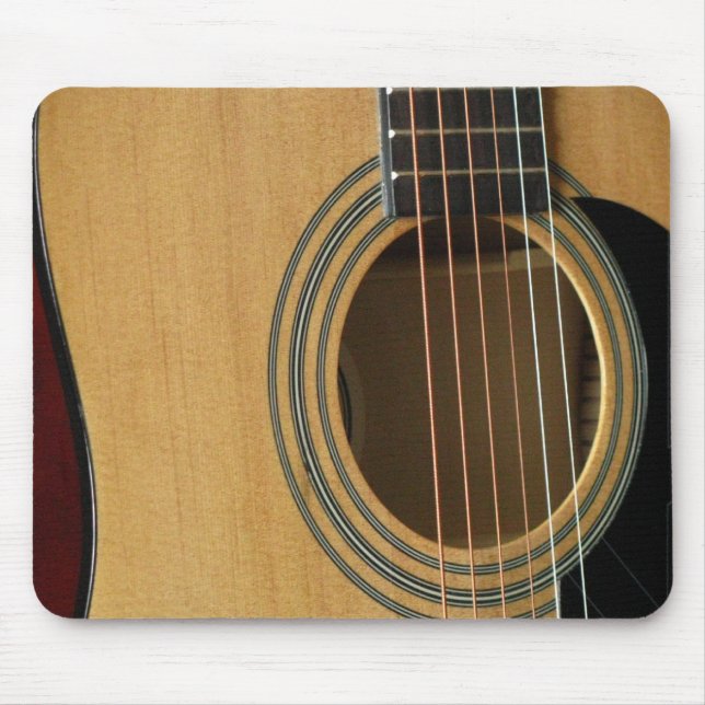 A guitarra amarra Mousepad (Frente)