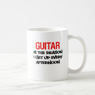 A guitarra é a razão que eu me levanto cada caneca