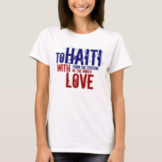 A HAITI COM A CAMISA DO MUNDO DO AMOR