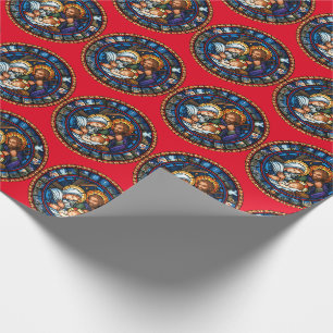 A História do Natal - Papel de embrulho Vermelho