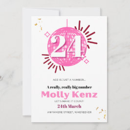 A idade é apenas um número de cartões de aniversár