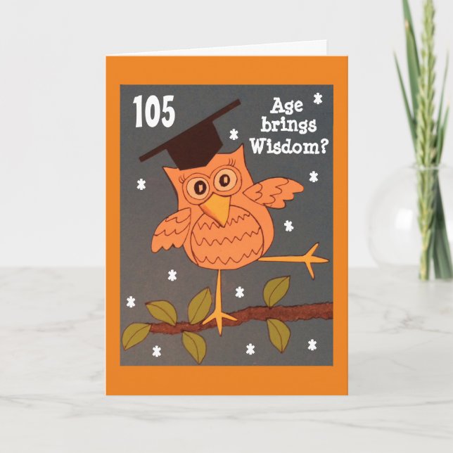 A idade traz o cartão da sabedoria (Frente)