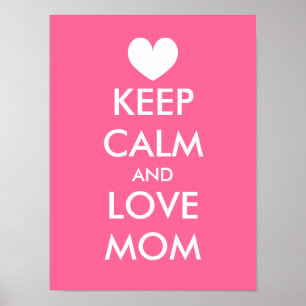 A ideia do poster do dia das mães mantem a calm