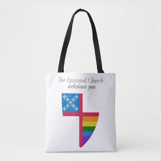 A Igreja Episcopal Aplaude Você Saco LGBT Tote (Frente)