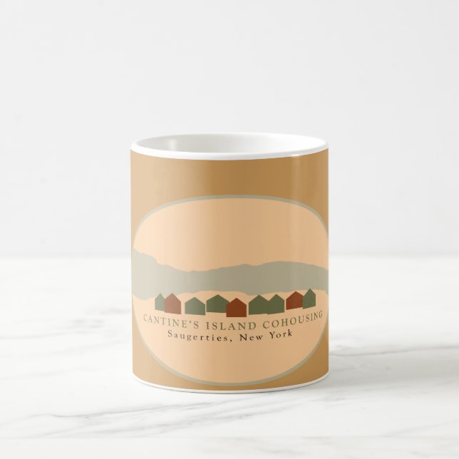 A ilha de Cantine que escolhe a caneca de café (Centro)