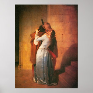 A Impressão do Beijo por Francesco Hayez