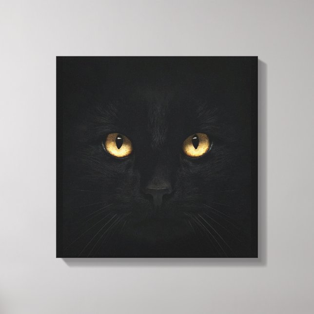A Impressão em Tela do Gato Preto (Frente)