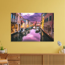 A Impressão em Tela do Grande Canal de Veneza