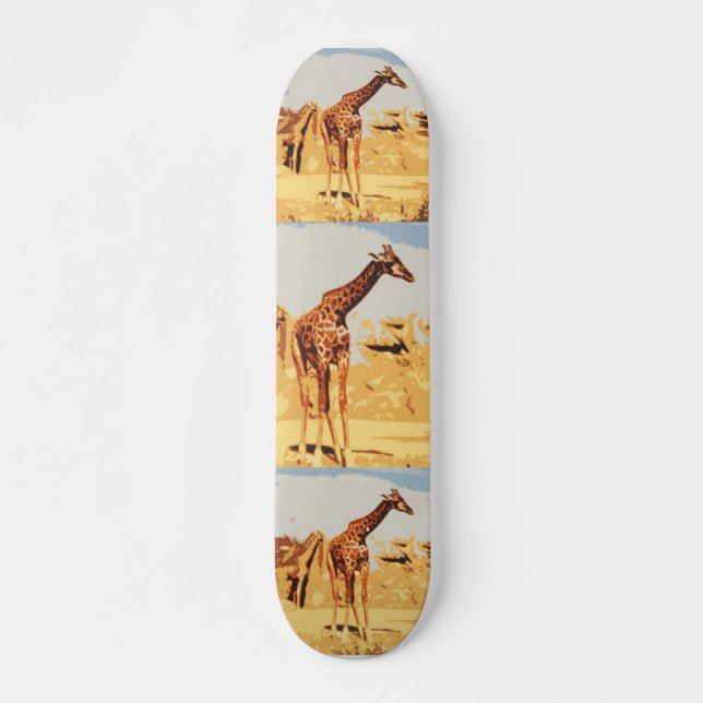 A-Incrível Giraffe Skateboard (Frente)