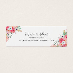 A inserção nupcial floral do registro do casamen