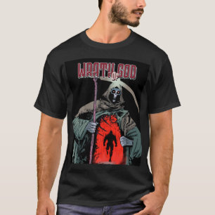 A ira da camiseta design clássica de Deus