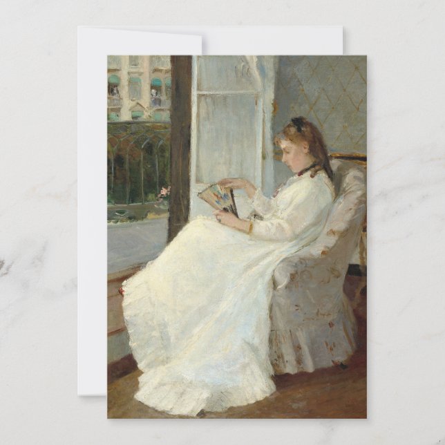 A Irmã do Artista em uma Janela | Berthe Morisot (Frente)