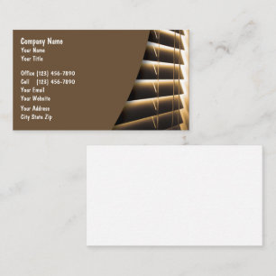 A janela forma cartões de visitas