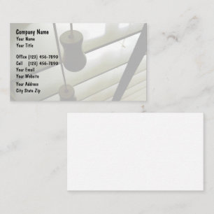 A janela forma cartões de visitas