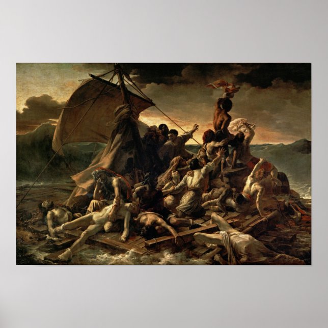 A jangada dos Medusa por Gericault - Poster (Frente)