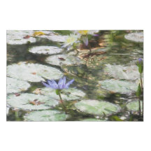 A lagoa líbia sempre tranquilo Faux Canvas Print