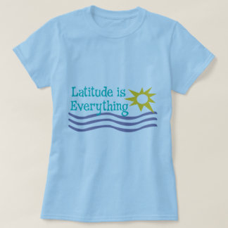 A latitude é tudo camisa da praia