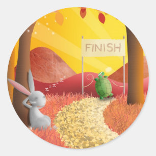 A Lebre e a Tartaruga - etiquetas