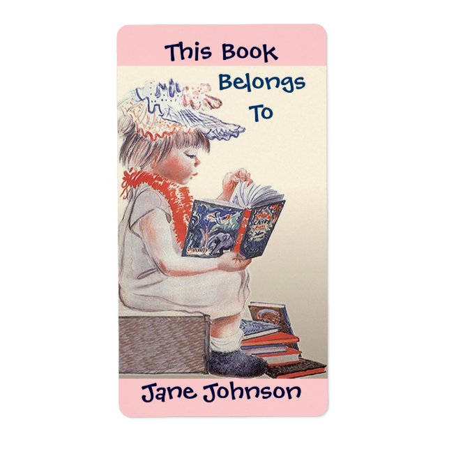 A Leitura De Garota De Vintage É Uma Das Etiquetas (Frente)