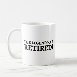 A Lenda se Aposentou Caneca de Café
