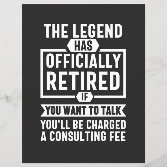 A lenda se aposentou oficialmente (Frente)