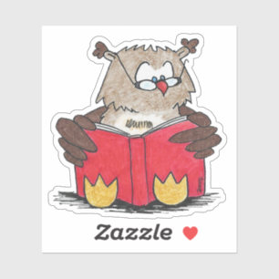 A ler o adesivo da Coruja