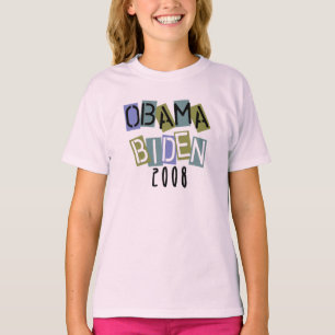 A letra de bloco de Obama Biden caçoa o t-shirt