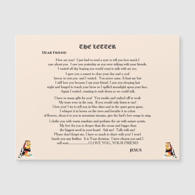 A LETRA DO Íman JESUS (Frente)