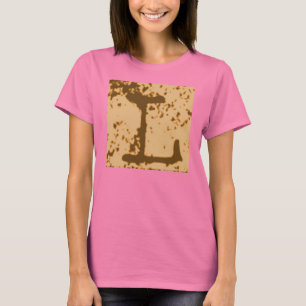 A letra "L" t-shirt de Jessie do monograma