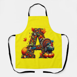 A letter A in Thanksgiving style