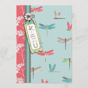 A libélula sonha o cartão 2 de TY