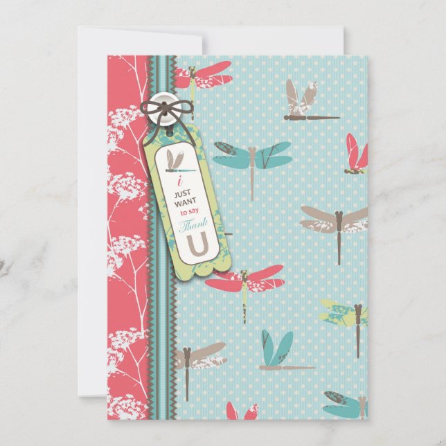 A libélula sonha o cartão 2 de TY (Frente)