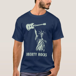 A liberdade balança o t-shirt