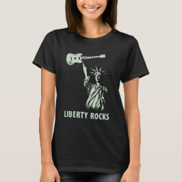 A liberdade balança o t-shirt