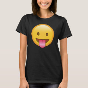 A Língua-Para fora Emoji caçoa o t-shirt