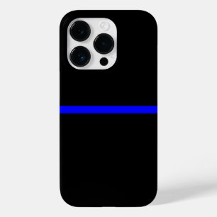 A linha azul fina simbólica de preto horizontal