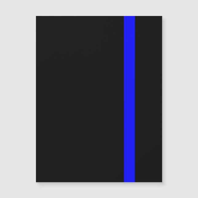 A linha azul fina simbólica vertical (Frente)
