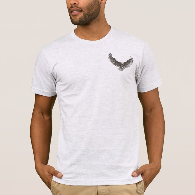 A linha da rusga de Eagle cobriu o t-shirt do (Frente)